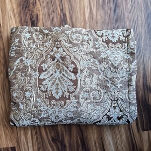 Elegant Brown and Cream Tapestry Fabric